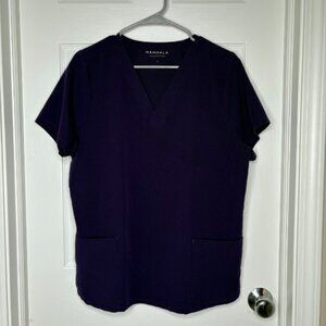 Mandala Purple Scrub Top Women's Large